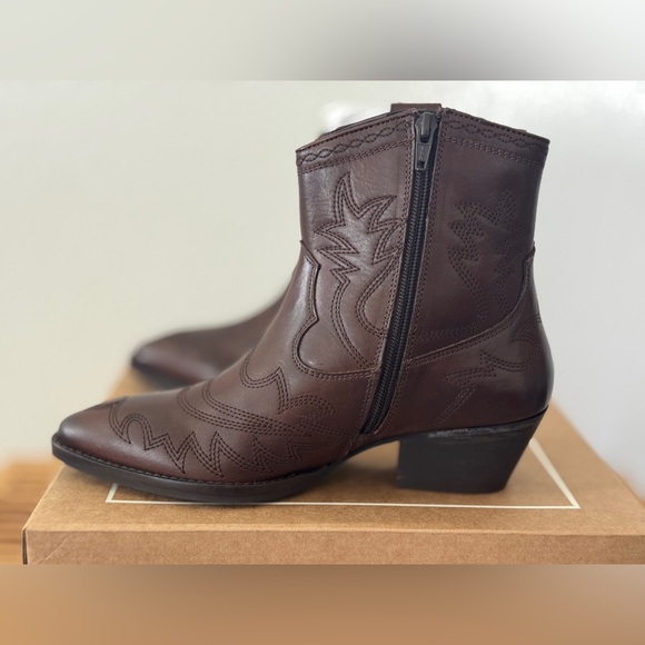 Seychelles Eagle Rock Brown Leather Western Boots Size 7 NEW IN BOX - Picture 4 of 9